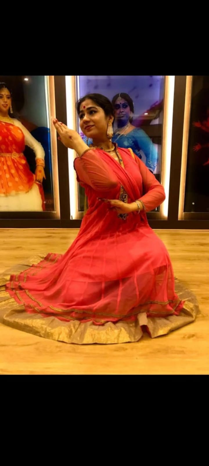 Kneeling pose